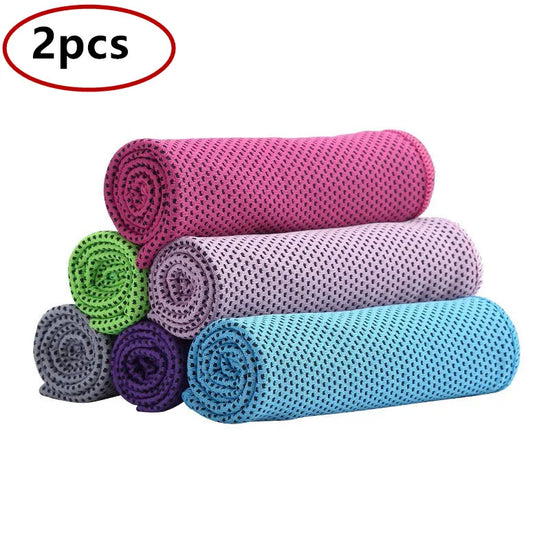 Serviette de Gym Quick Dry - Serviette Rafraîchissante et Pliable pour Running, Fitness, Yoga
