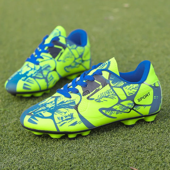 Chaussures de Football Ultralégères – Chaussures de Futsal Tissées pour Hommes, Antidérapantes, Respirantes pour Enfants